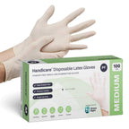 Handicare Disposable Latex Gloves (100/pack)