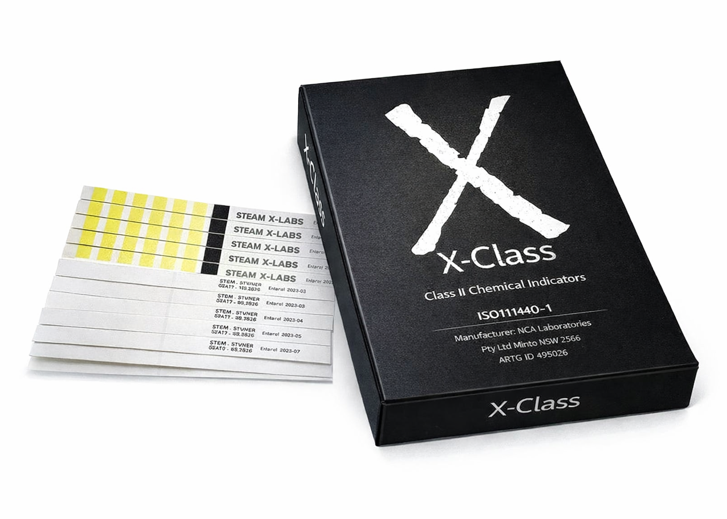 X-Class® Indicators — Class II Chemical Indicators (500 strips/pack)