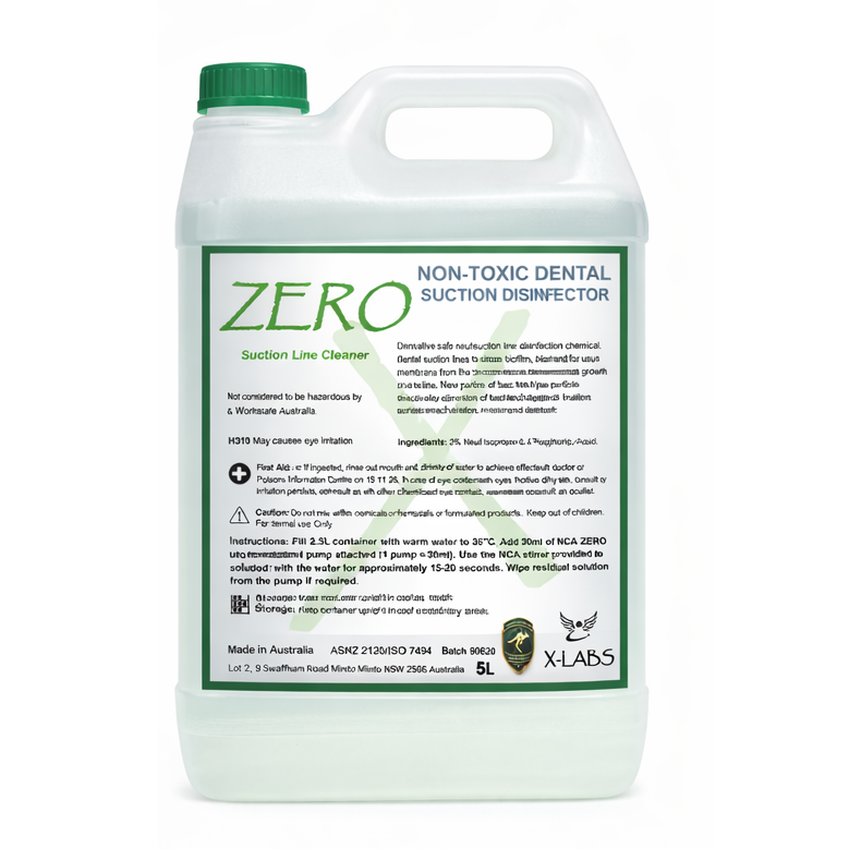 CH04  ZERO® Dental Suction Line Cleaner — Non-Toxic Formula (5L)